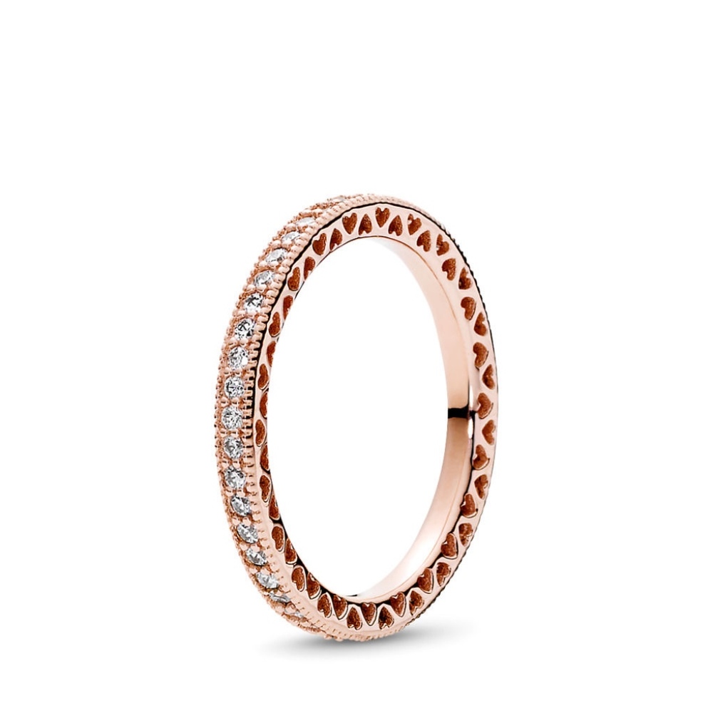 Hearts of Pandora Ring Rose Gold